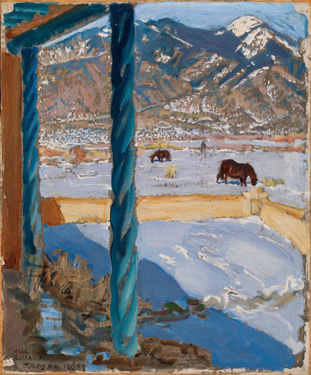 Taos otthon a napfényben alkotó: Akseli Valdemar Gallen-Kallela
