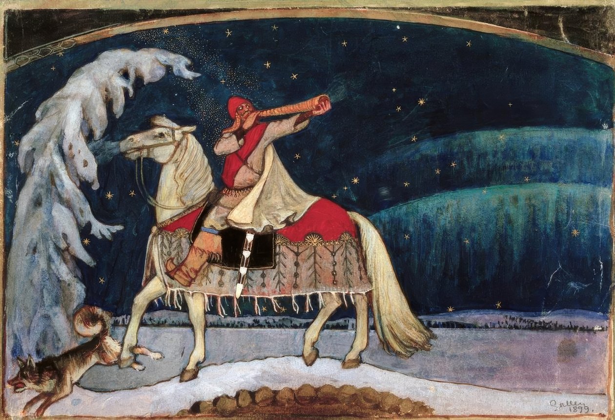 A.Gallen-Kallela, Kullervo háborúba megy alkotó: Akseli Valdemar Gallen Kallela