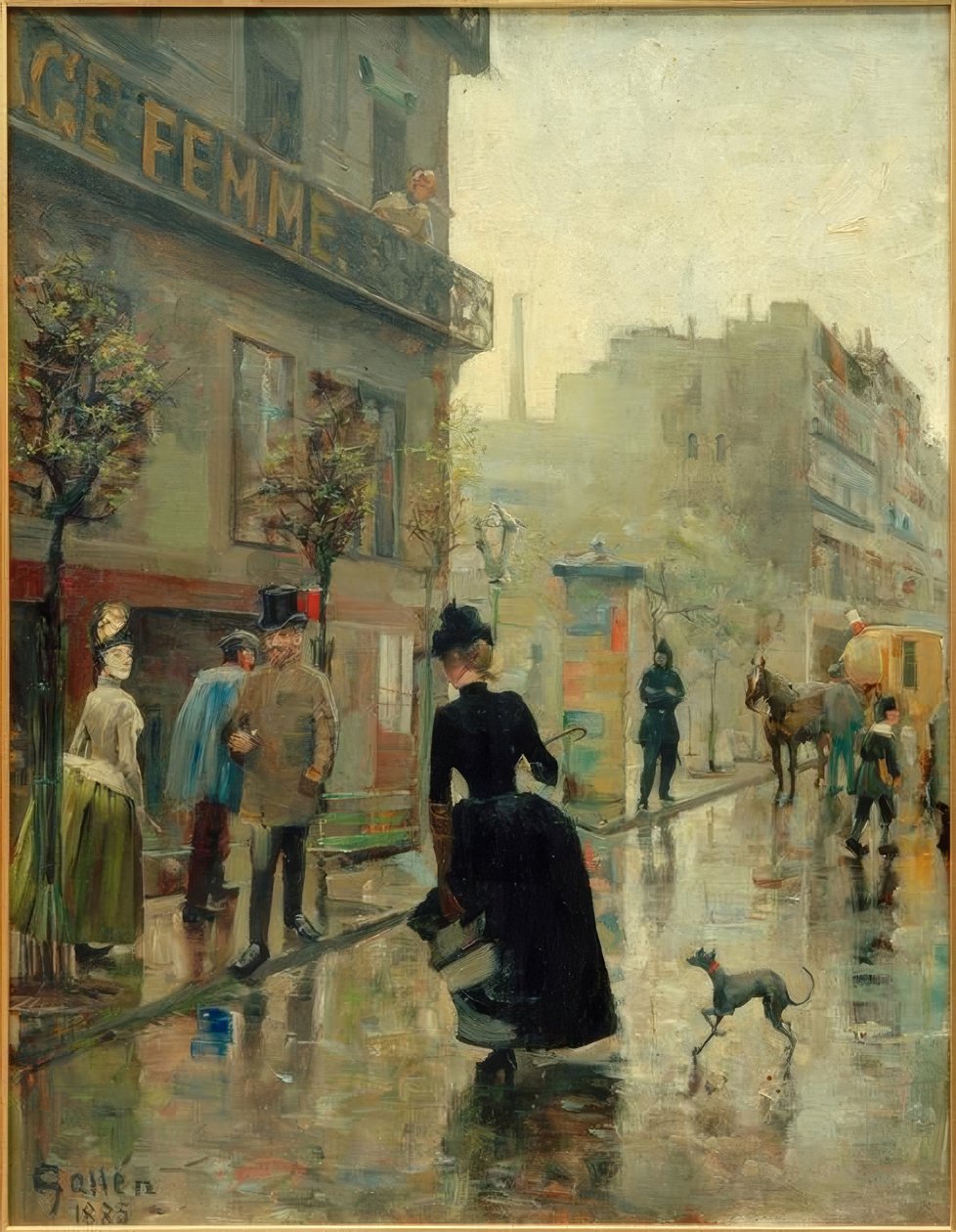 Boulevard Párizsban alkotó: Akseli Valdemar Gallen Kallela