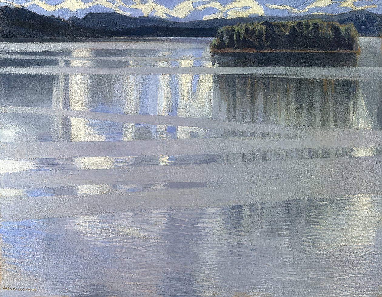 Keitele-tó. 1905 alkotó: Akseli Valdemar Gallen Kallela