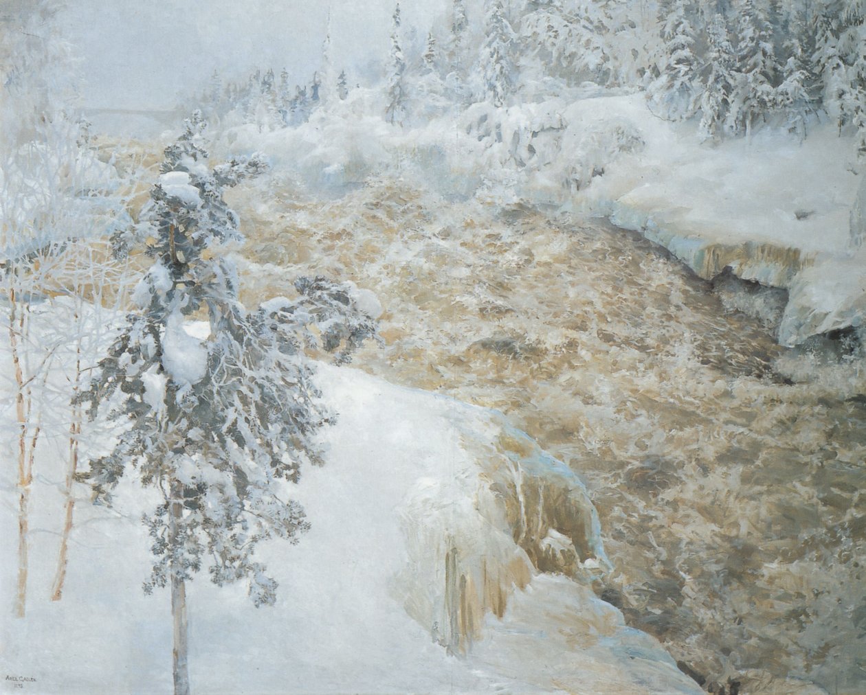 Imatra télen alkotó: Akseli Valdemar Gallen Kallela
