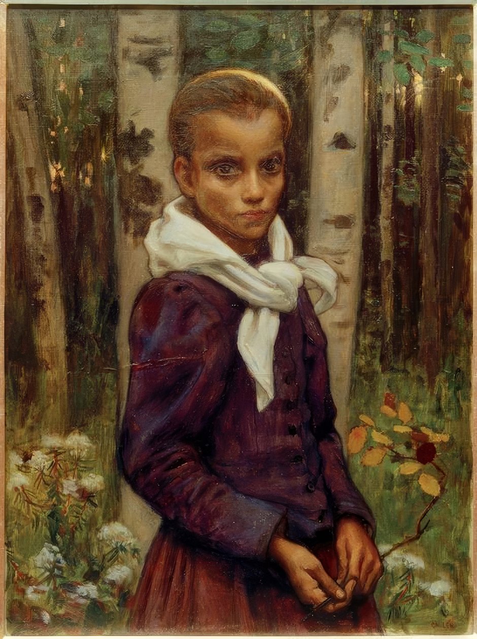 lány alkotó: Akseli Valdemar Gallen Kallela