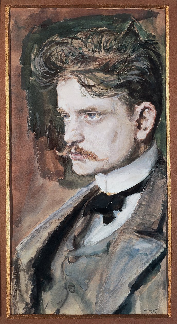 Johan Christian Julius Sibelius portréja, akit Jean Sibeliusként ismernek (Hameenlinna alkotó: Akseli Valdemar Gallen Kallela