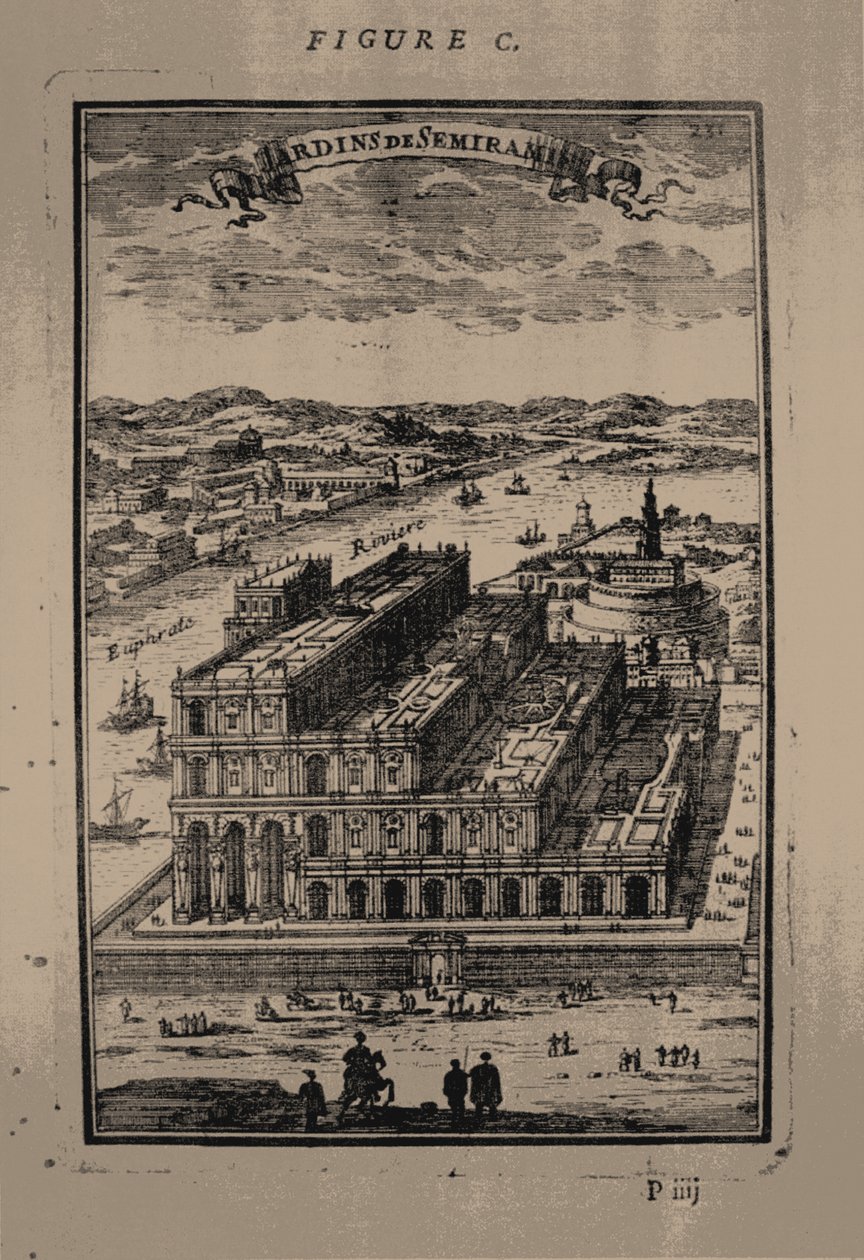 Semiramis függőkertjei, 1683 alkotó: Alain Manesson Mallet
