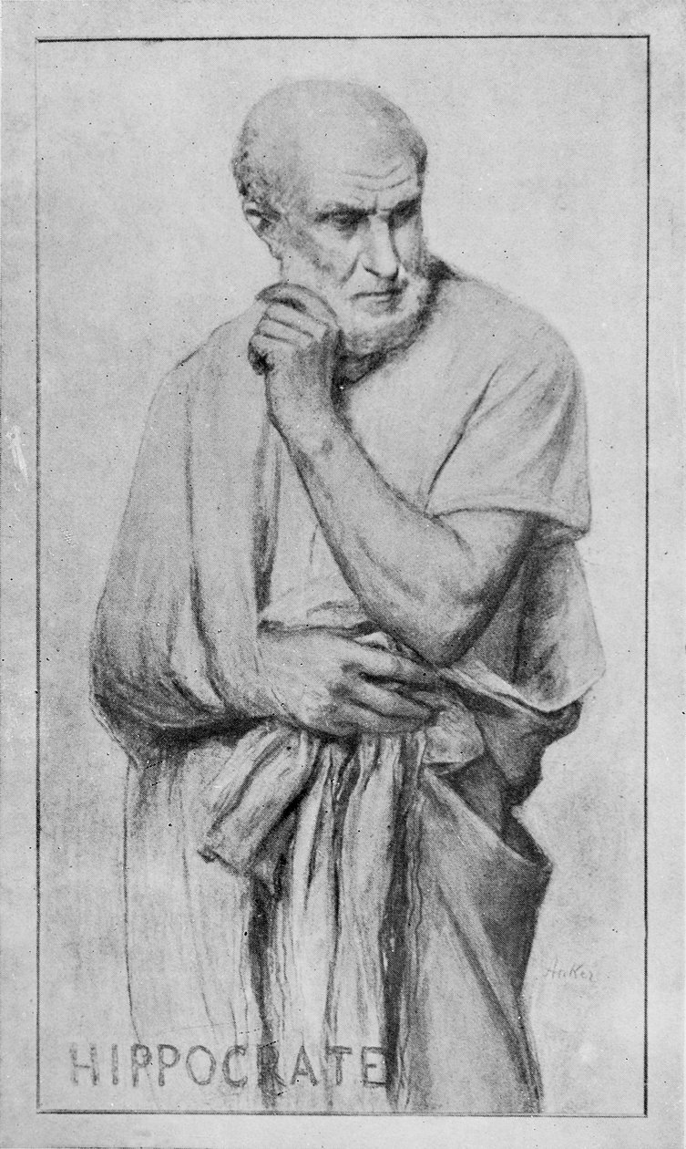Hippokratész arcképe alkotó: Albert Anker