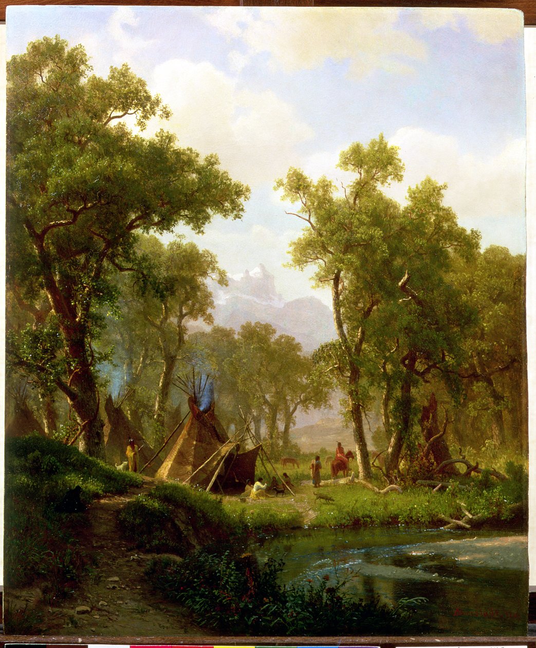 Indian Campment, Shoshone Village, 1860 alkotó: Albert Bierstadt