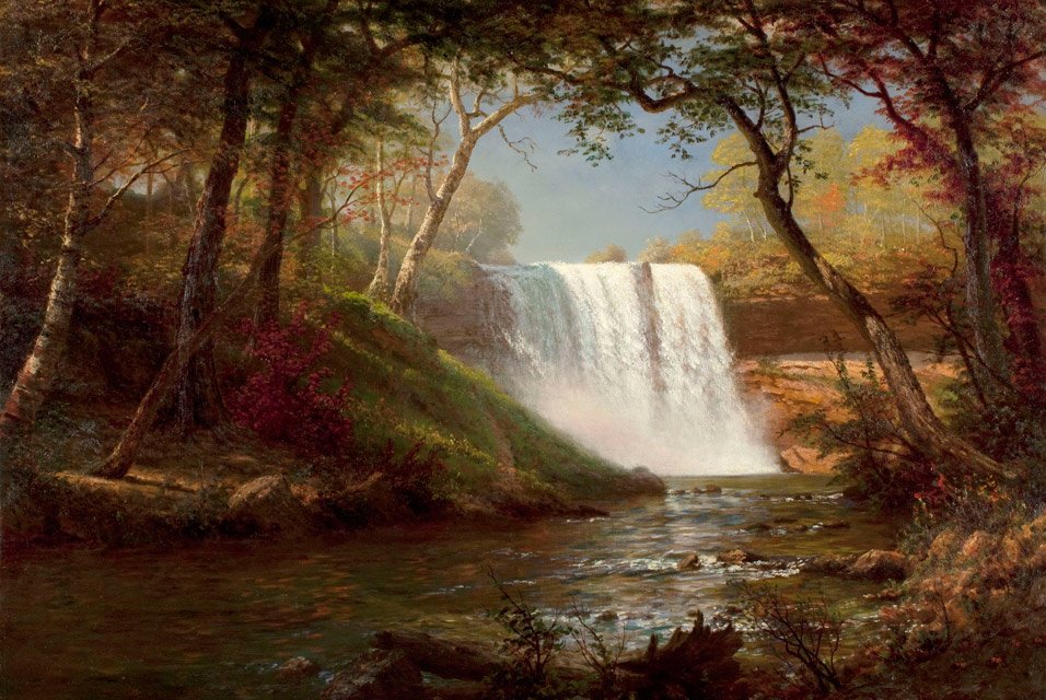 Minnehaha vízesés alkotó: Albert Bierstadt