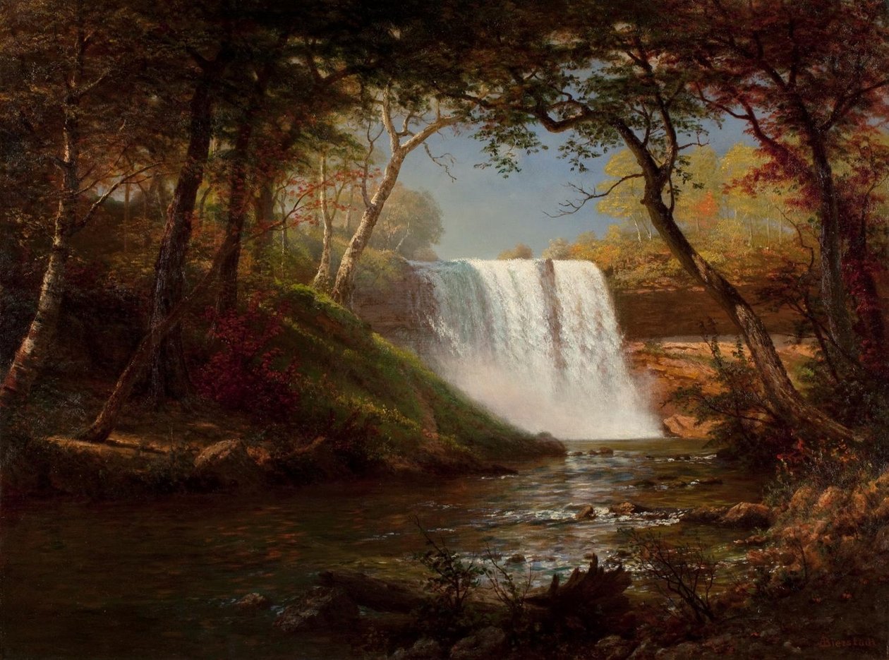 Minnehaha vízesés alkotó: Albert Bierstadt