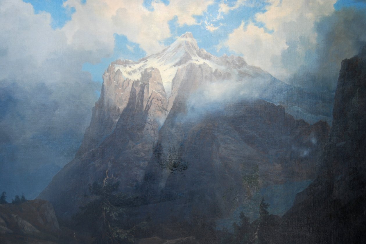 Mount Brewer a Kings River Canyonból, Kaliforniából alkotó: Albert Bierstadt