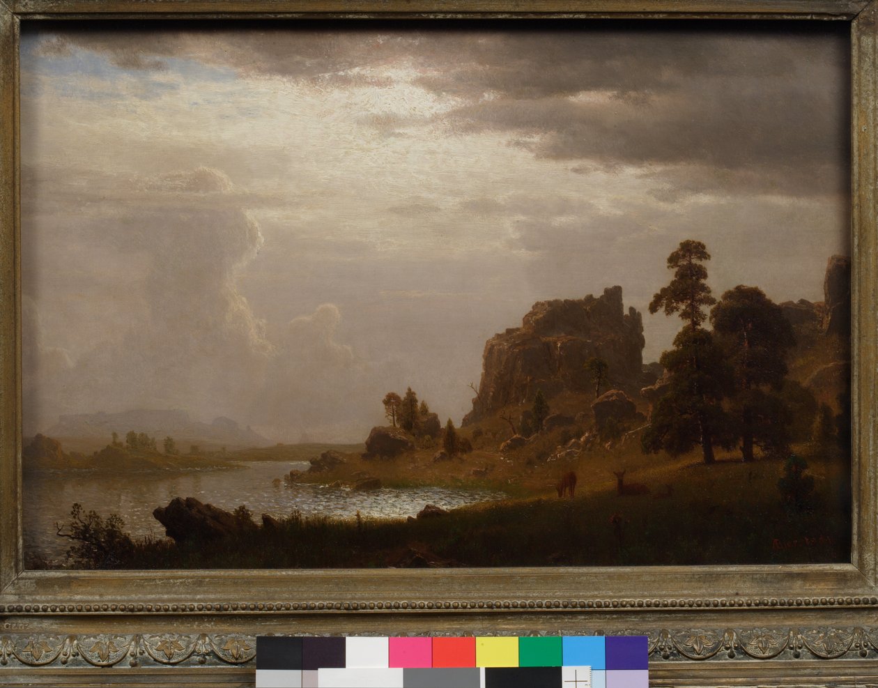 A Sweetwater-en az Ördögkapu közelében, Nebraska, 1860 alkotó: Albert Bierstadt
