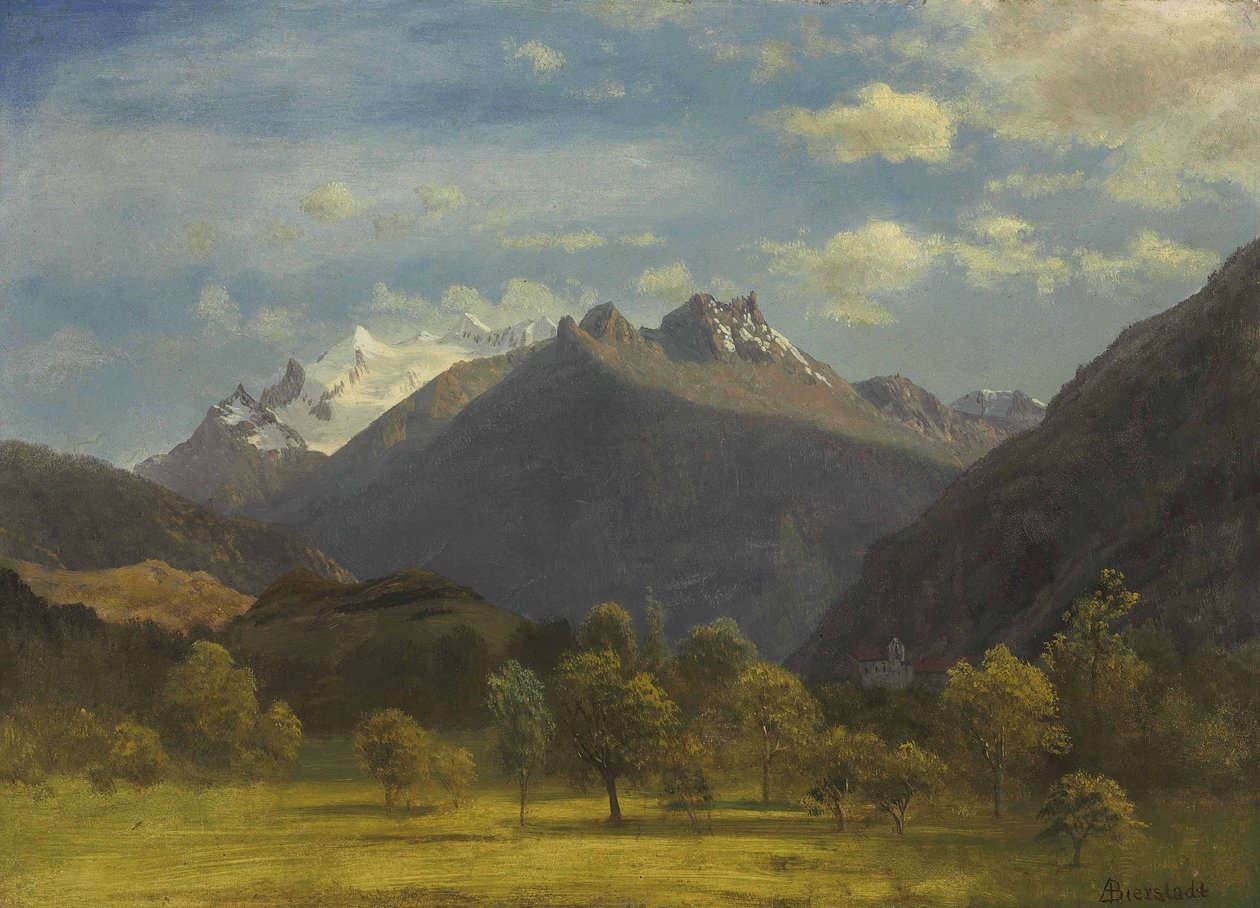 Az Alpok Vispről alkotó: Albert Bierstadt