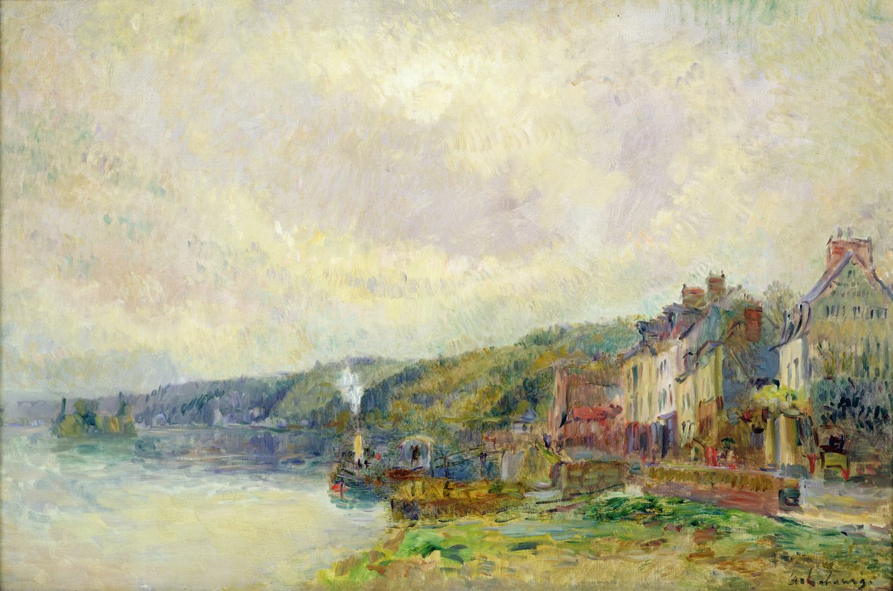 A Szajna Croisset-nél (Seine-Maritime) alkotó: Albert Charles Lebourg