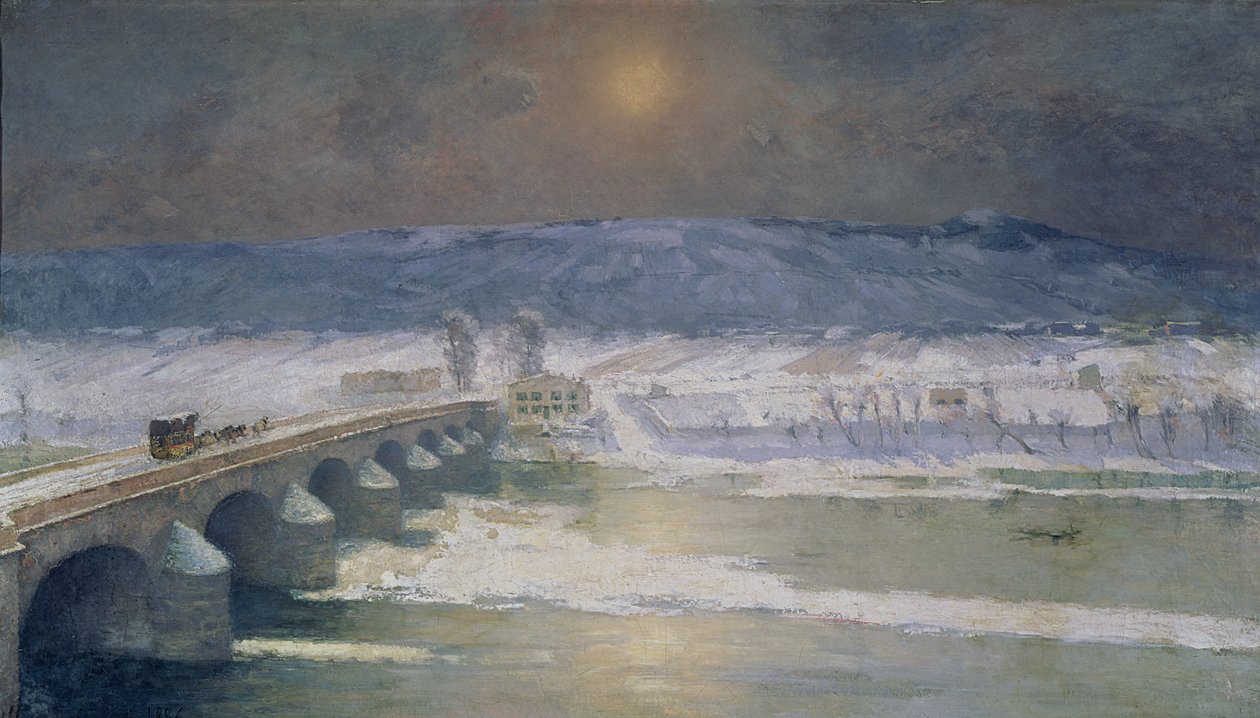 A hó Auvergne-ben, 1886 alkotó: Albert Charles Lebourg