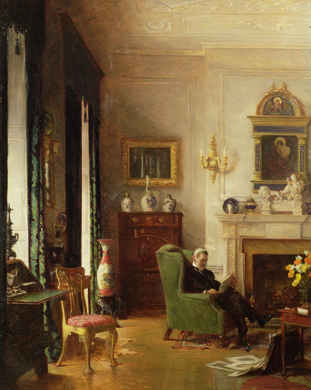 A szürke szalon alkotó: Albert Chevallier Tayler