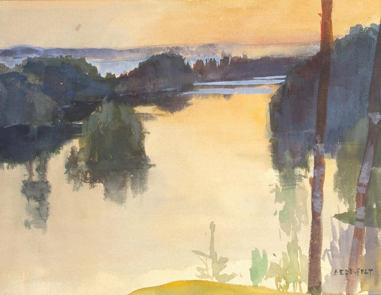 Tájkép alkotó: Albert Gustaf Aristides Edelfelt