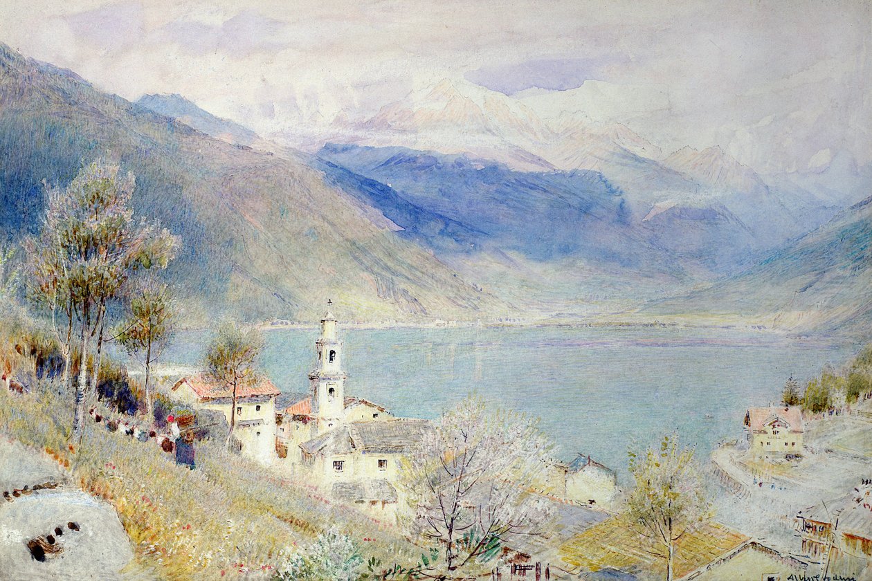 Lake Scene alkotó: Albert Goodwin