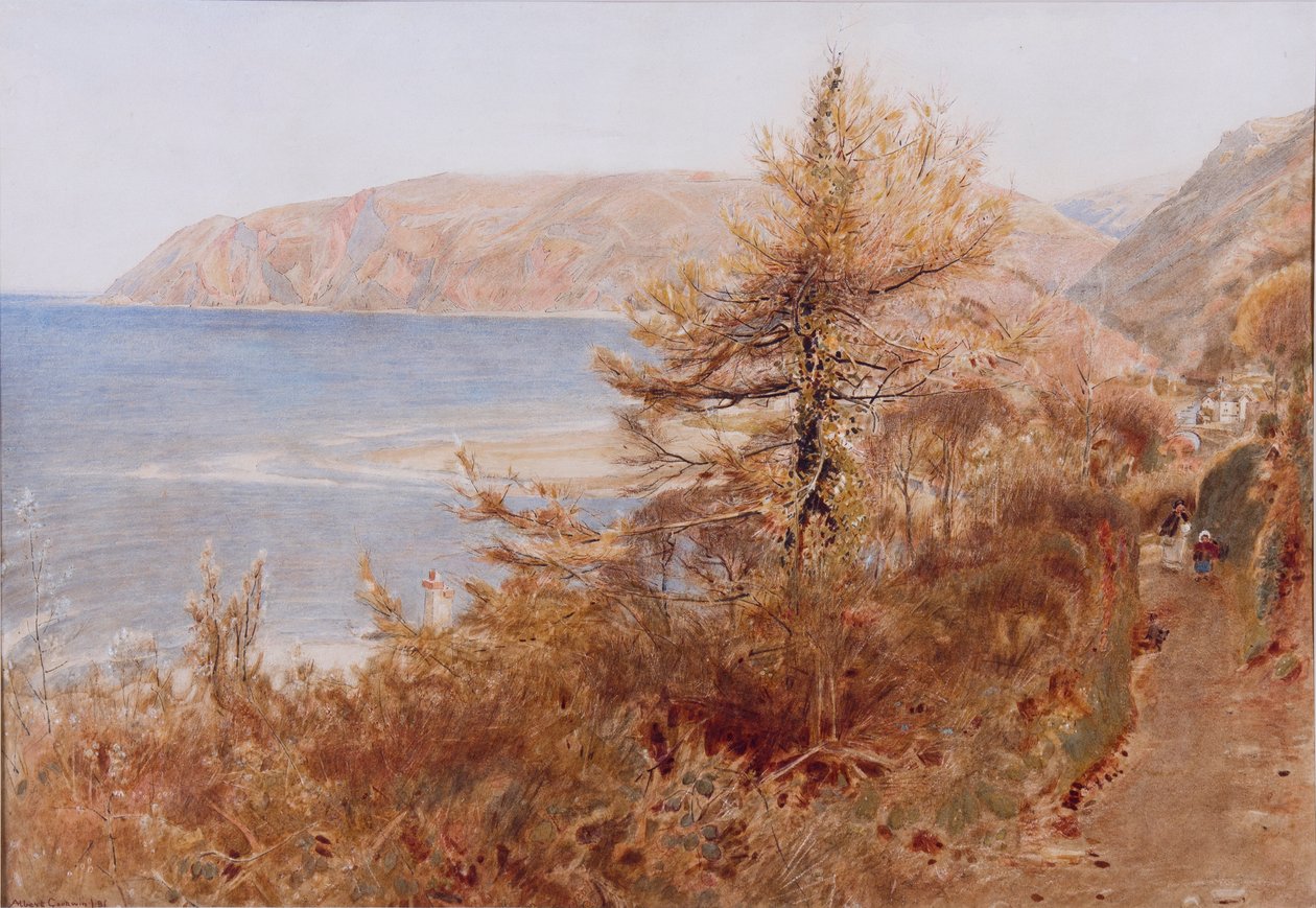 Lynmouth, 1881 (tinta és wc papírra) alkotó: Albert Goodwin