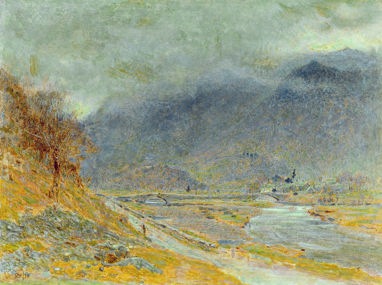 Hegyi köd, 1870 alkotó: Albert Goodwin