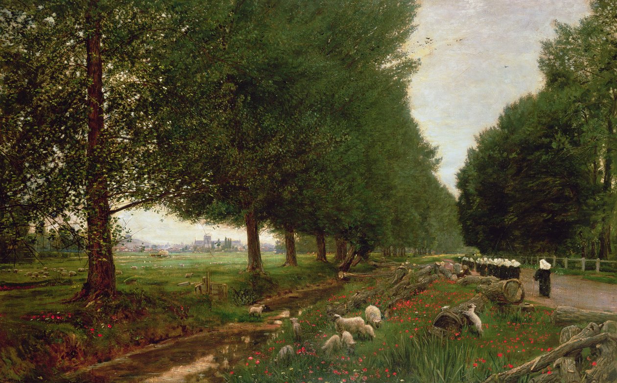 A Winchester felé vezető úton alkotó: Albert Goodwin