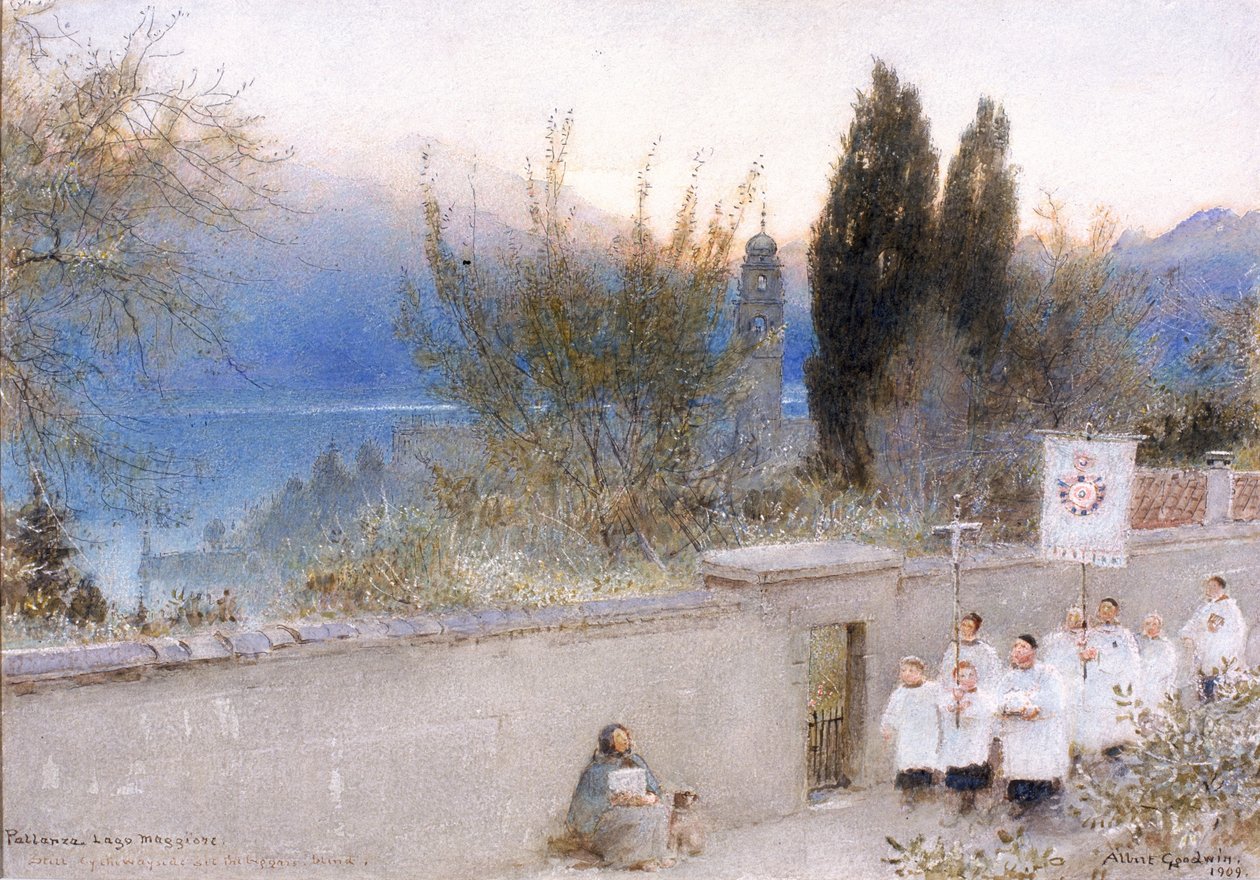 Pallanza, Maggiore-tó (tinta) alkotó: Albert Goodwin