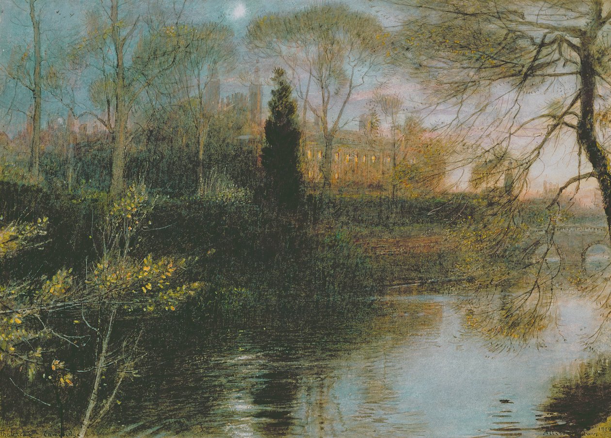 The Backs, Cambridge, 1908 alkotó: Albert Goodwin
