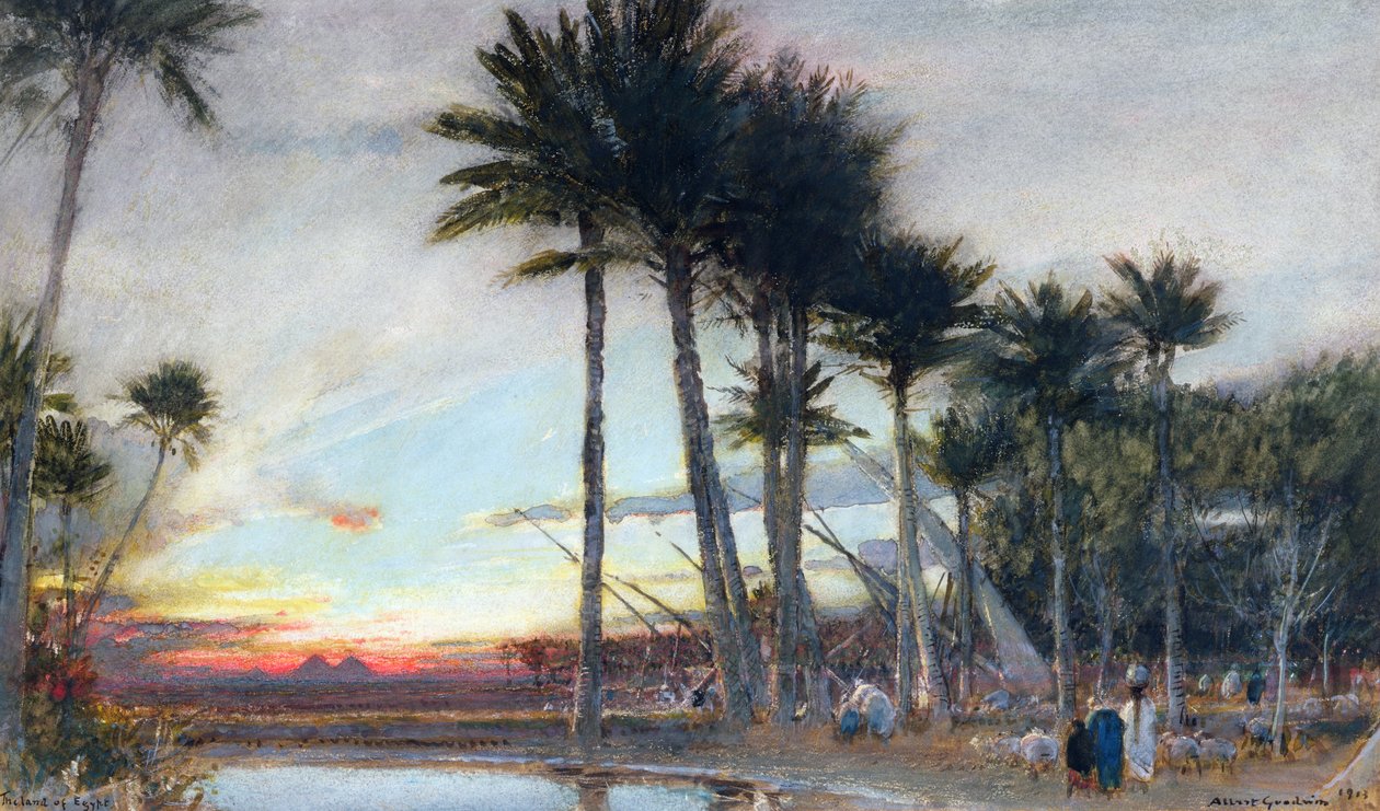 Egyiptom földje, 1913 alkotó: Albert Goodwin