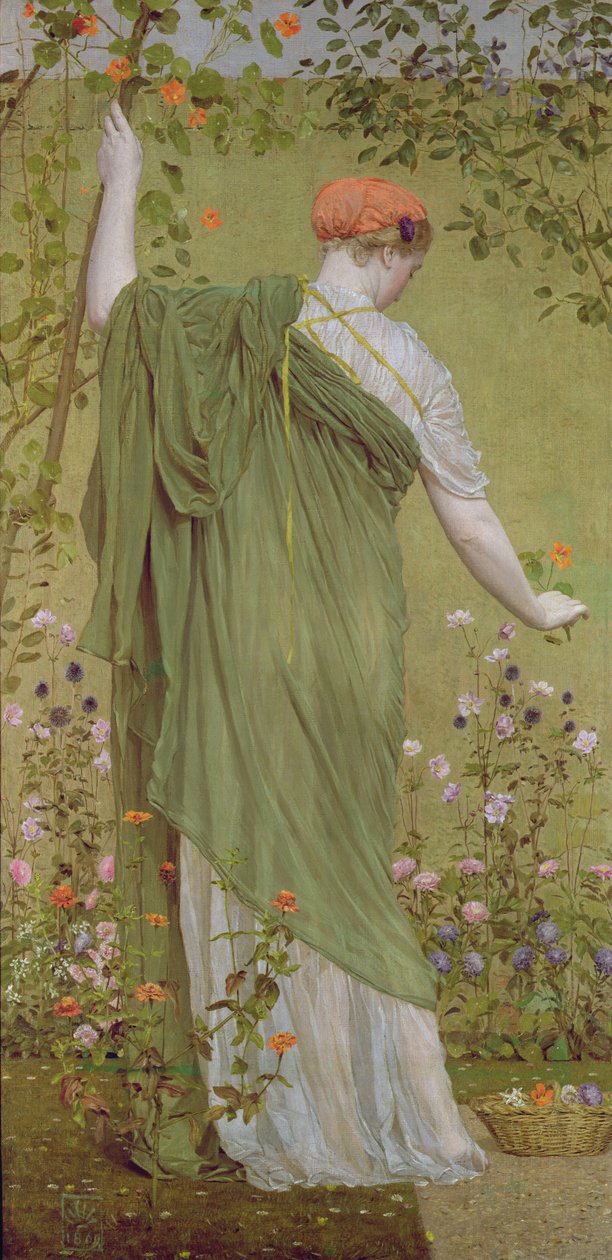 Egy kert, 1869 alkotó: Albert Joseph Moore