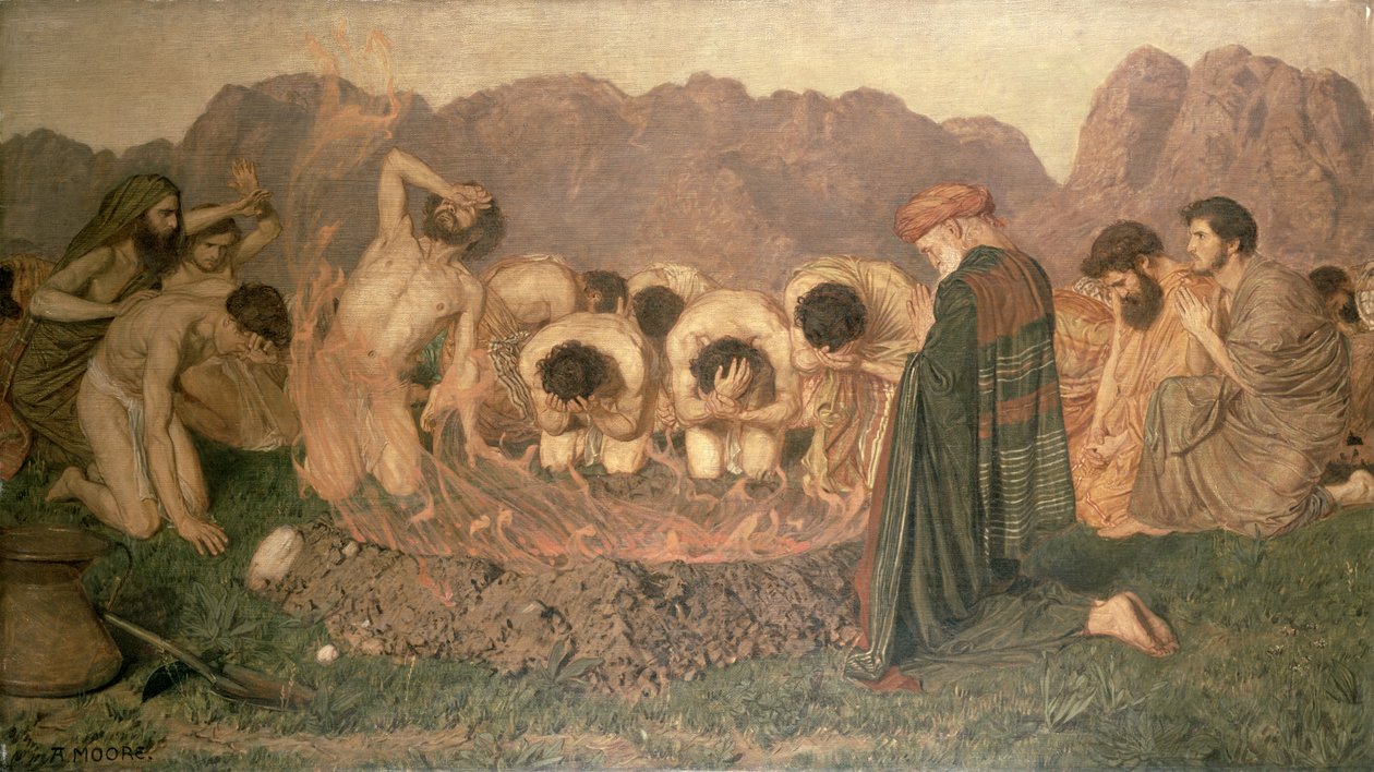 Illés áldozata alkotó: Albert Joseph Moore