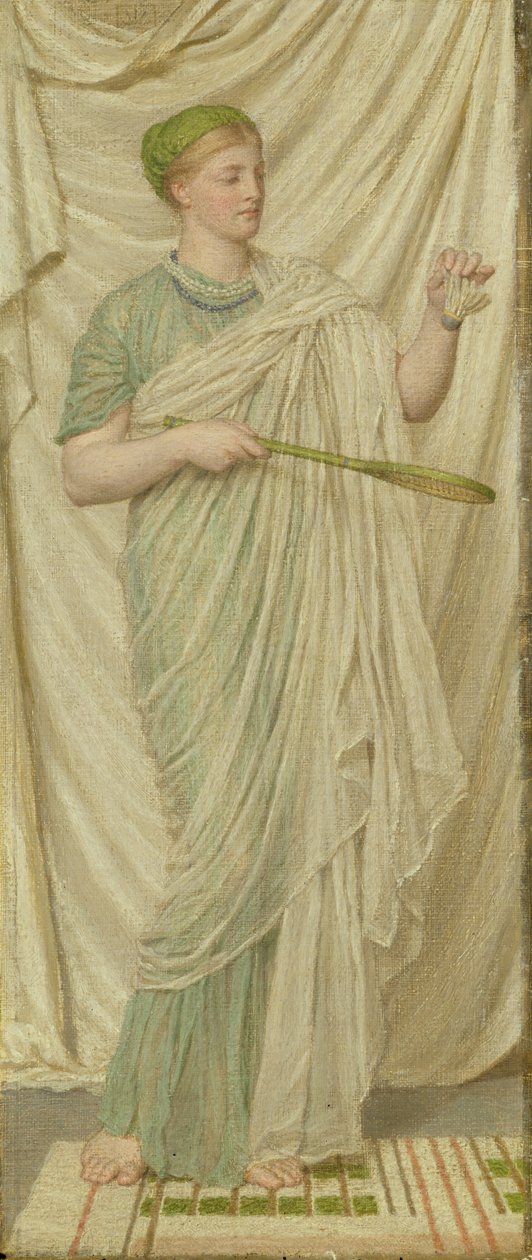 Shuttlecock és Battledore, 1872 alkotó: Albert Joseph Moore
