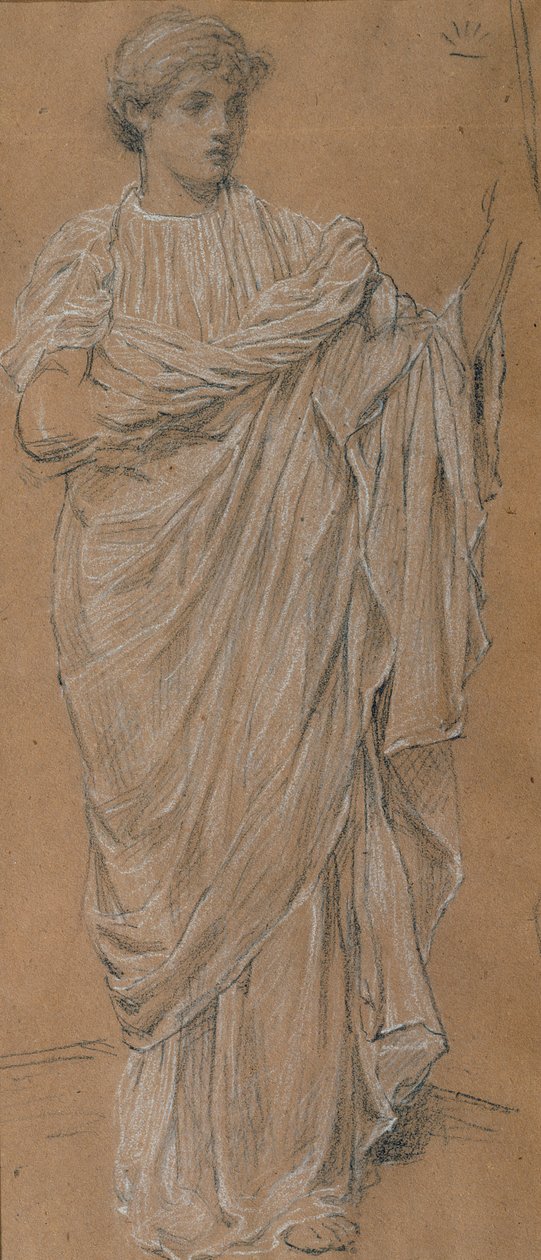 „Shuttlecock” tanulmány (kréta papíron) (lásd még: 198299) alkotó: Albert Joseph Moore