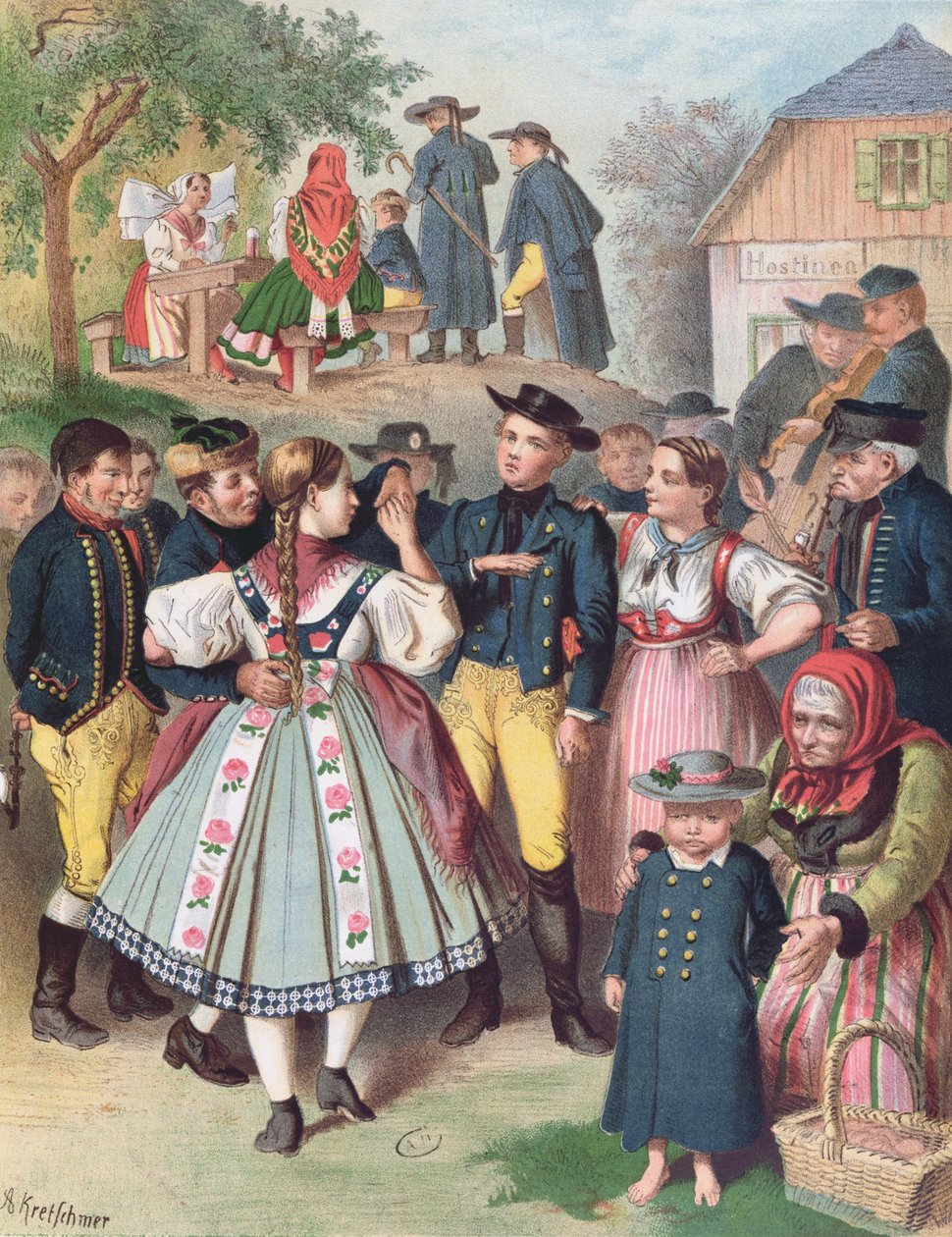 Village Fete Csehországban alkotó: Albert Kretschmer