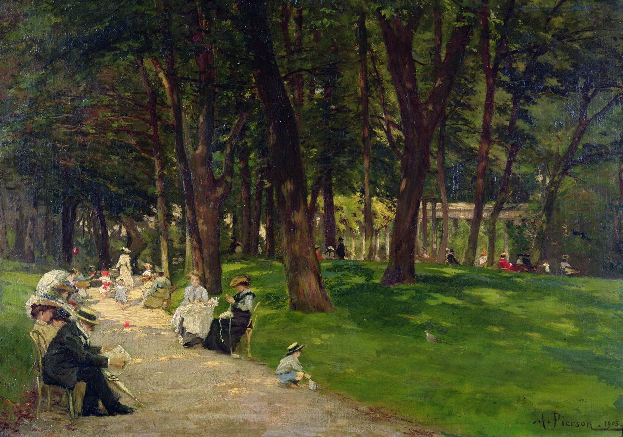 A parkban, 1903 alkotó: Albert Leopold Pierson