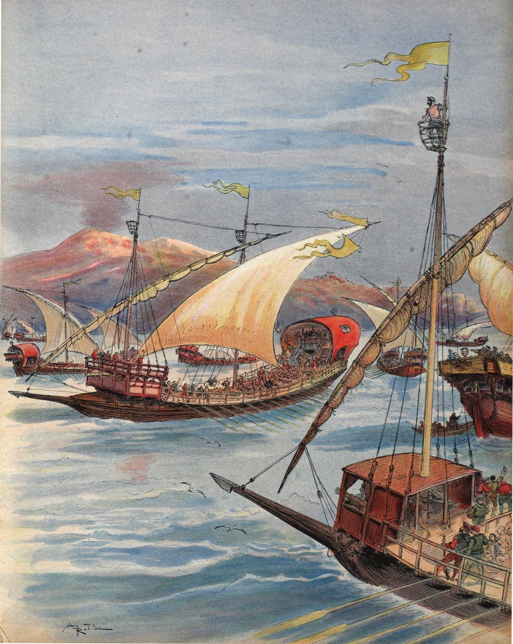 The Fleet of Doria, Nápoly, illusztráció: 