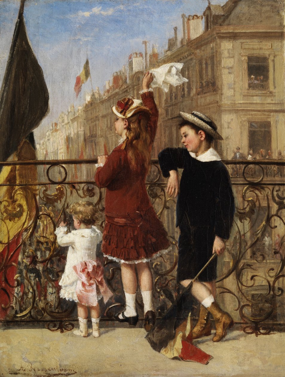 Integetés a menethez, Brüsszel alkotó: Albert Roosenboom