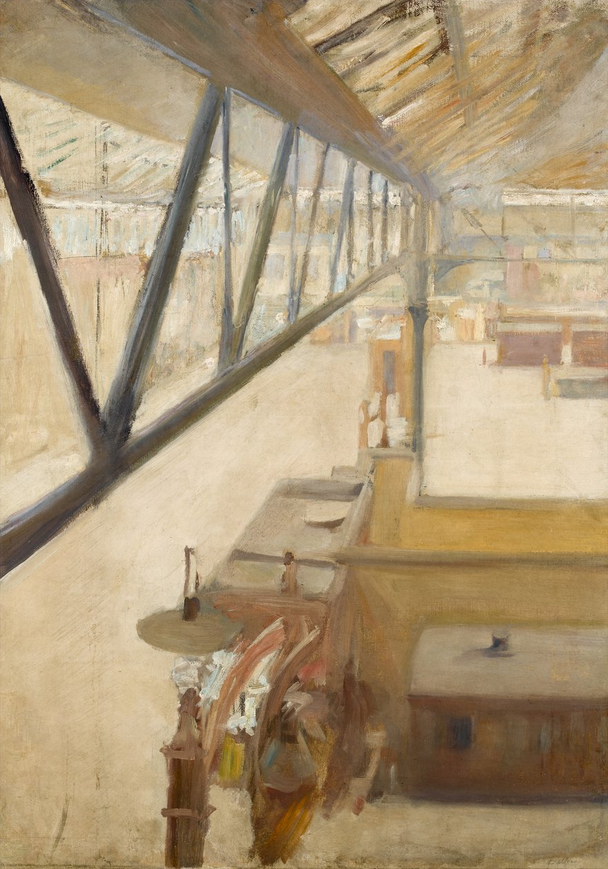 Charing Cross pályaudvar, 1885 körül alkotó: Albert de Belleroche