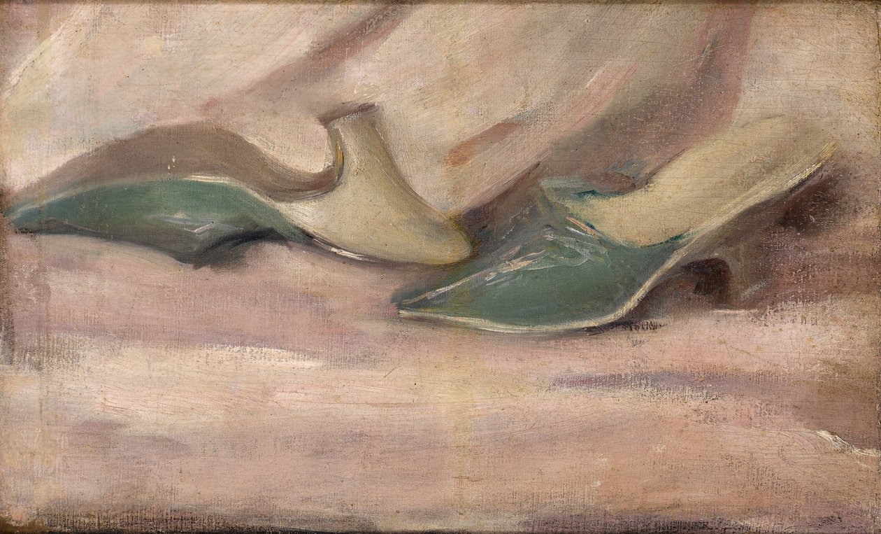 Kiselejtezett papucs, 1890 körül alkotó: Albert de Belleroche