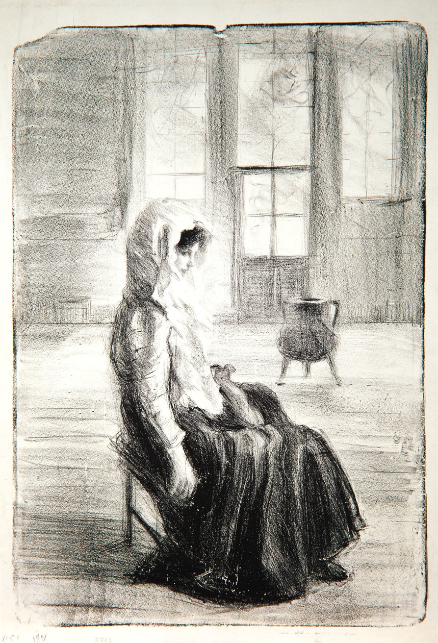 A régi kápolnában, 1909 alkotó: Albert de Belleroche