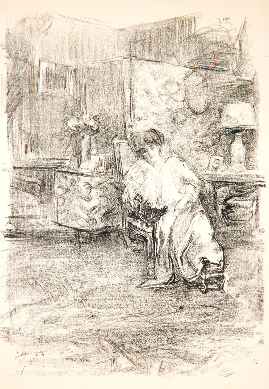 Interjú, Ferby Lodge, 1905 alkotó: Albert de Belleroche