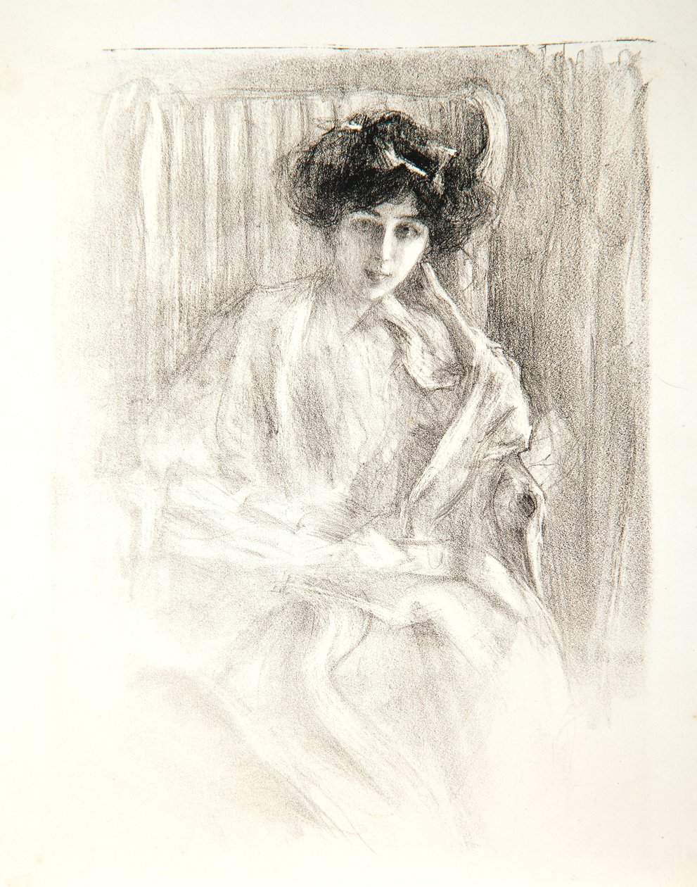 Madame Dayot, ül, 1907 alkotó: Albert de Belleroche