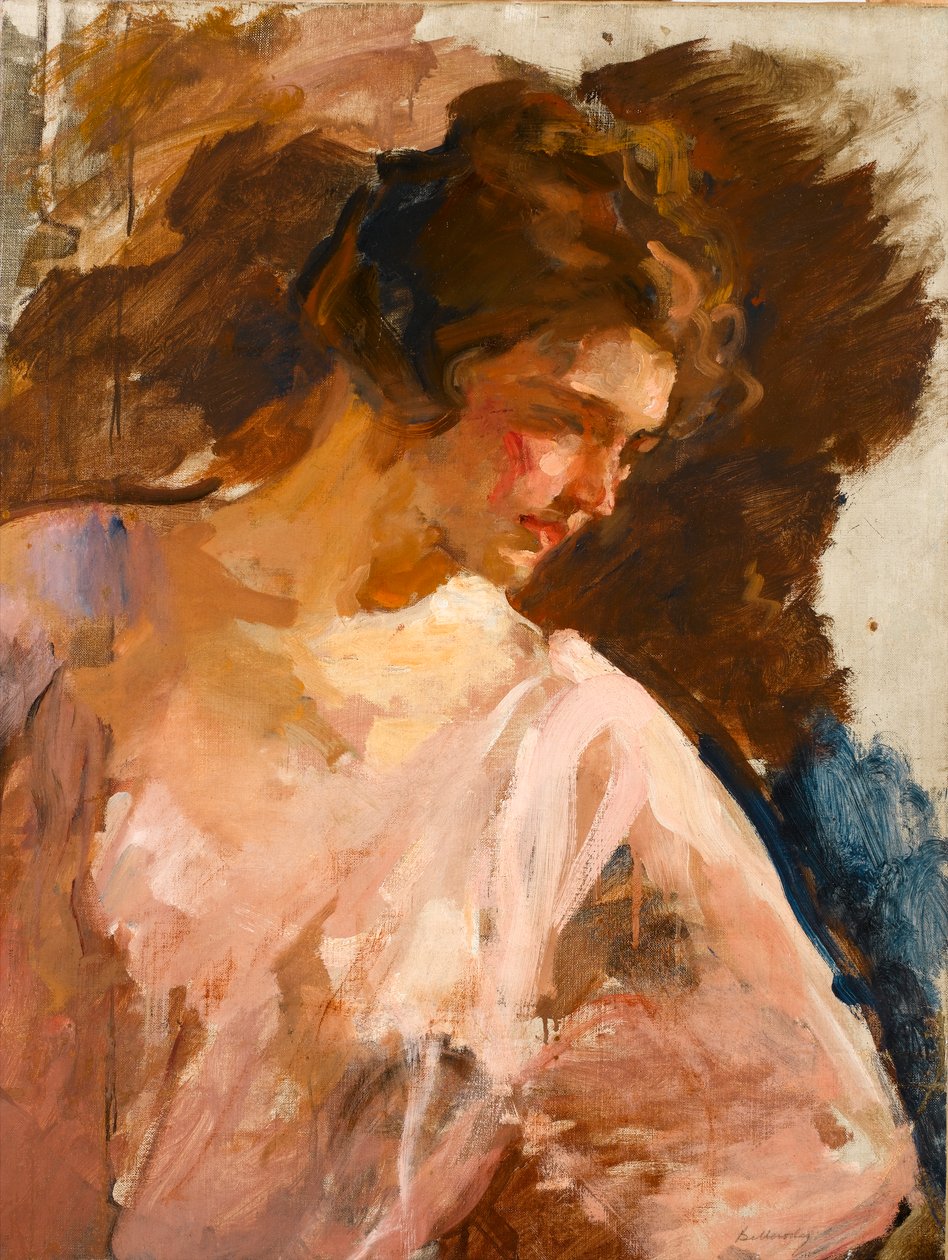 Fiatal hölgy portréja, 1900 körül alkotó: Albert de Belleroche