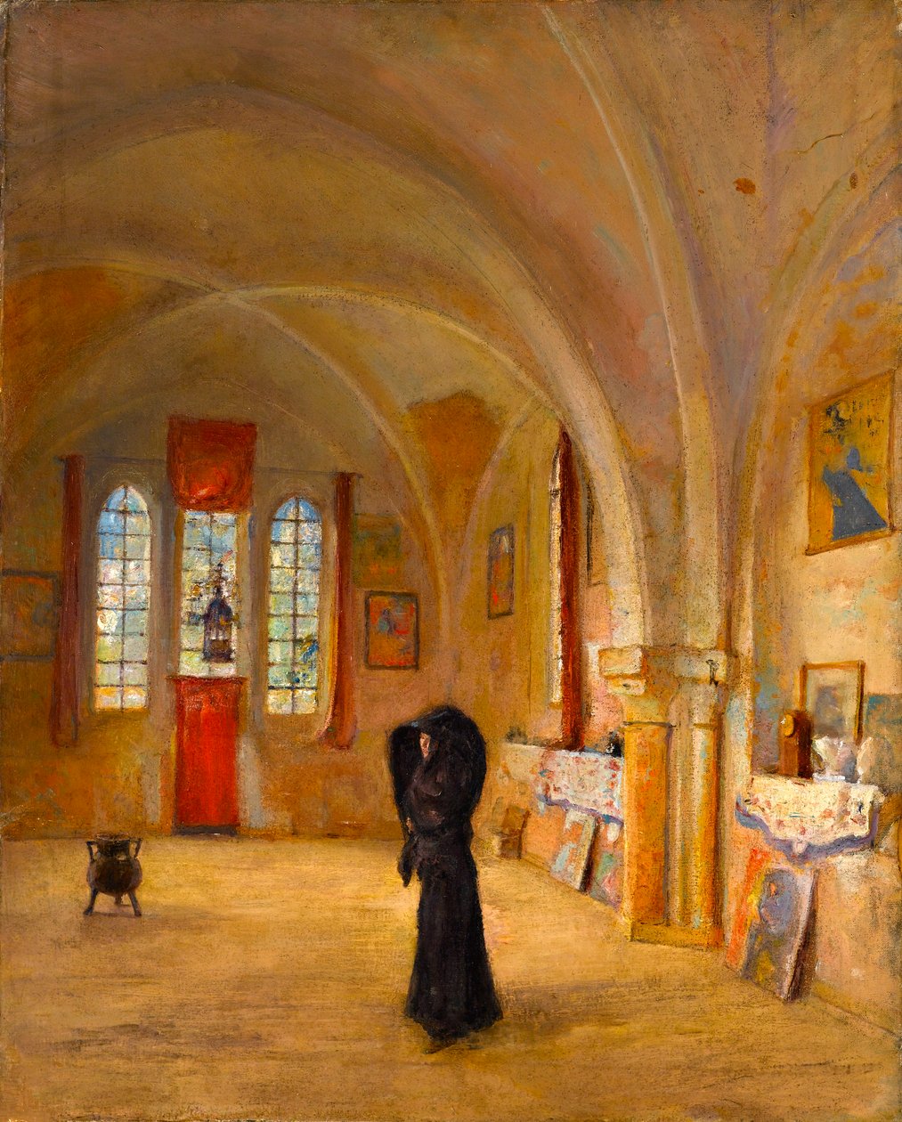 The Artists Studio, La Vielle Chapelle, La Boissiere, Chateauden, 1909 körül alkotó: Albert de Belleroche
