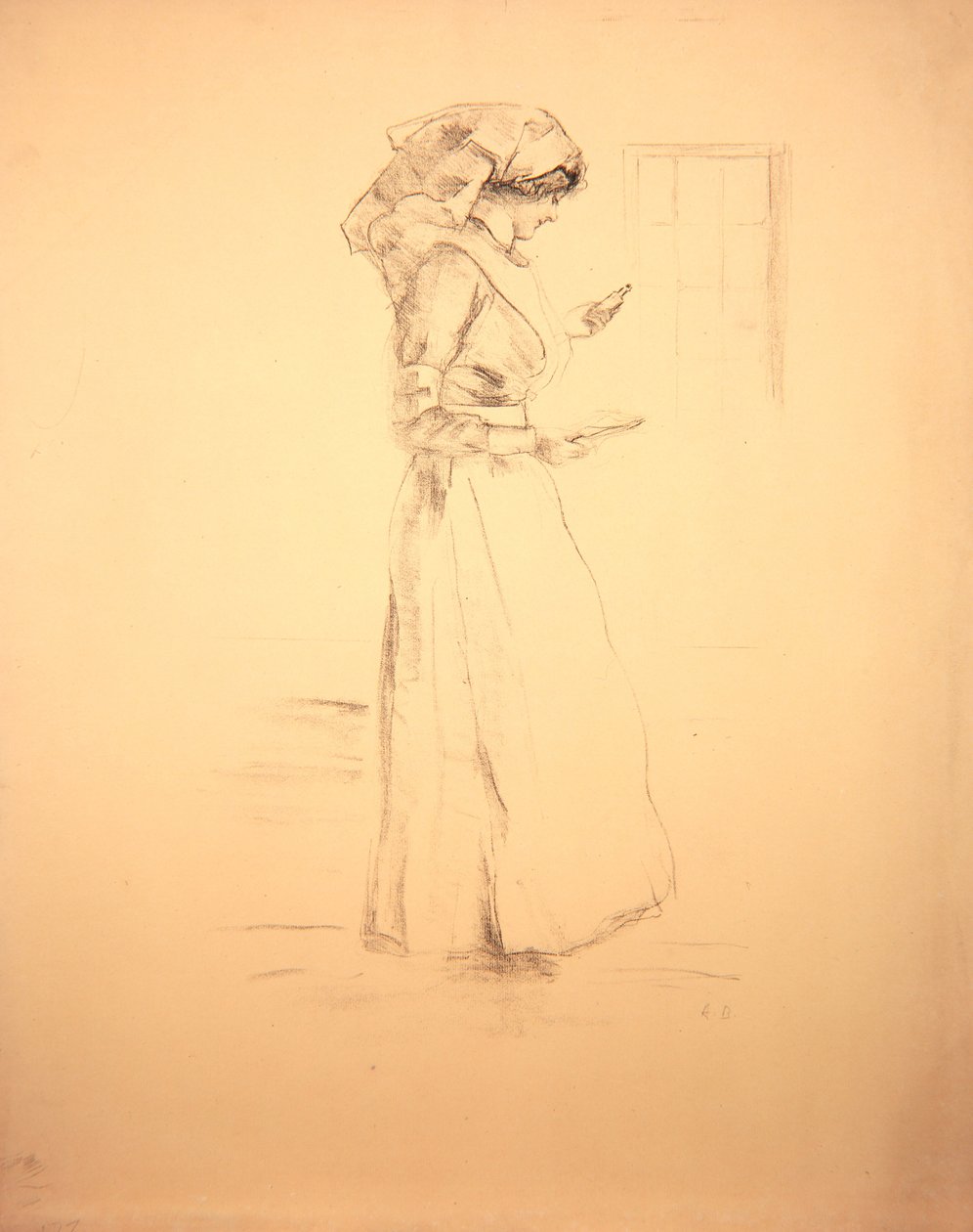 A nővér, 1916 alkotó: Albert de Belleroche