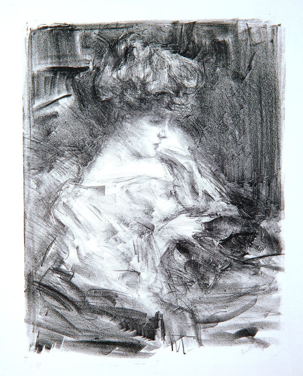 Ülő nő, Miss Shaw, 1905 alkotó: Albert de Belleroche