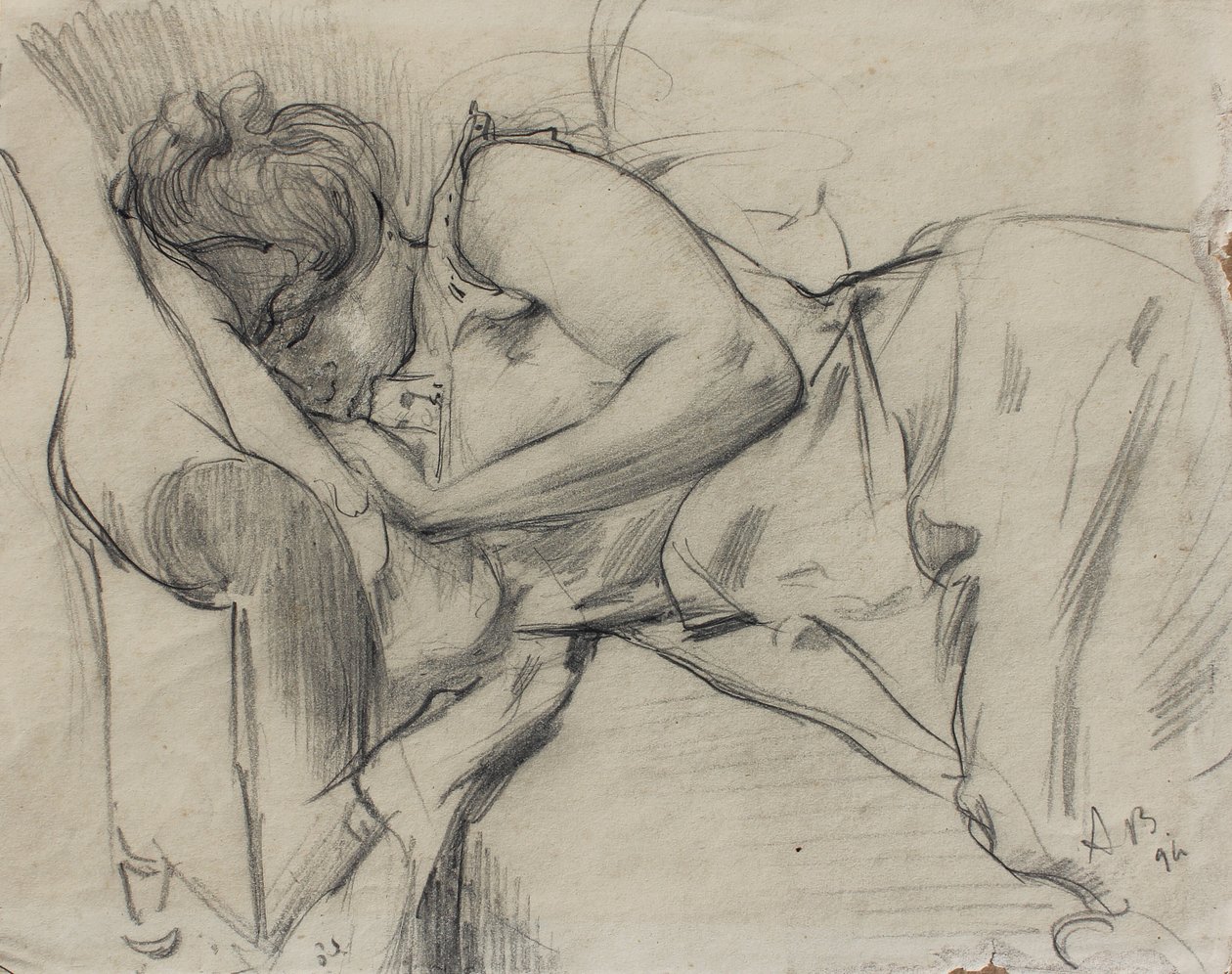 Alvó nő, 1894 alkotó: Albert de Belleroche