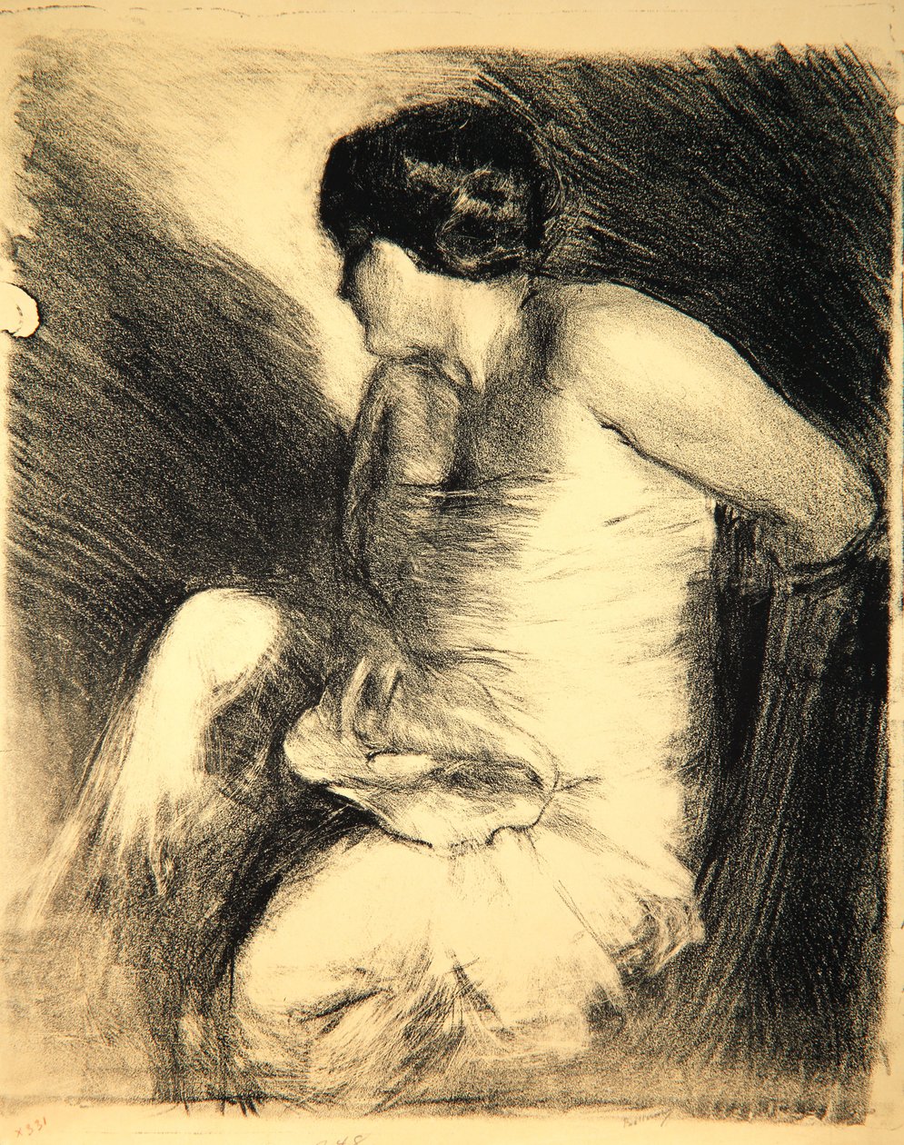 Nő kagylóval, 1906 alkotó: Albert de Belleroche