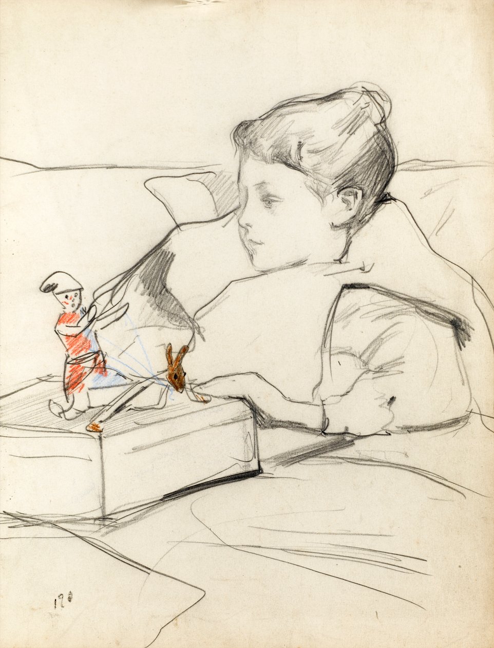 Yvette, 1898 körül alkotó: Albert de Belleroche