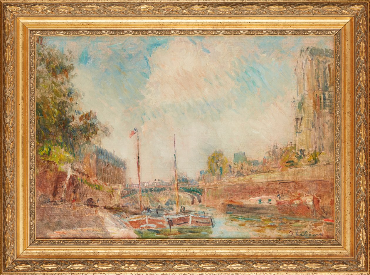 Notre-Dame a Szajnából (olaj, vászon) alkotó: Albert Charles Lebourg
