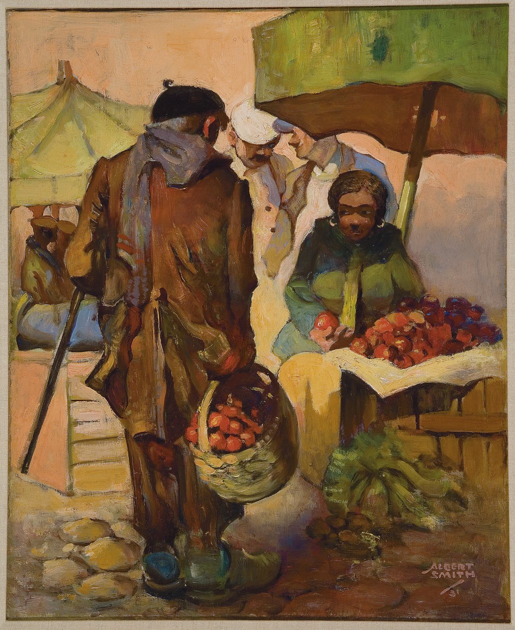 Piac, Nizza, Franciaország alkotó: Albert A. Smith