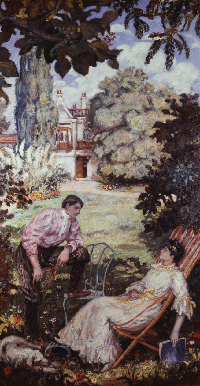 Beszélgetés a kertben; La Conversation au Jardin alkotó: Albert Andre
