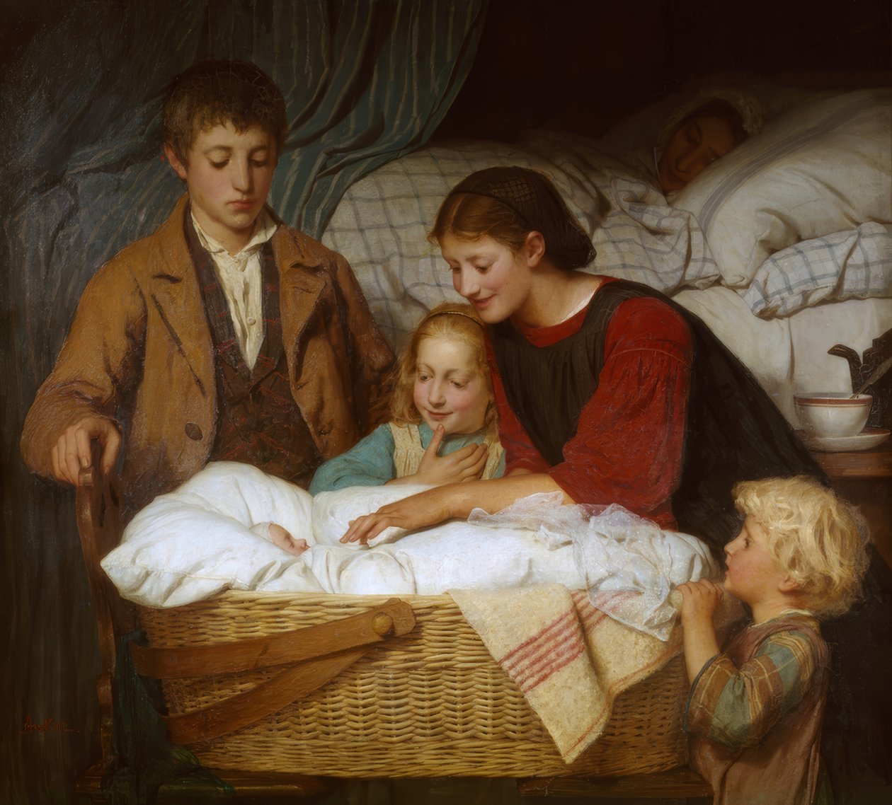 Az újszülött alkotó: Albert Anker